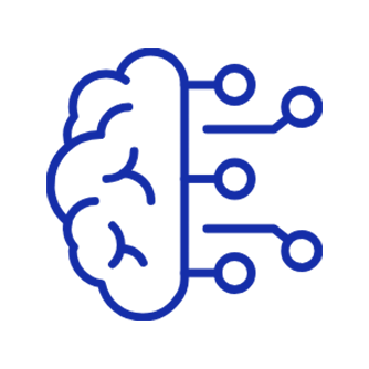 Icon depicting artificial intelligence​