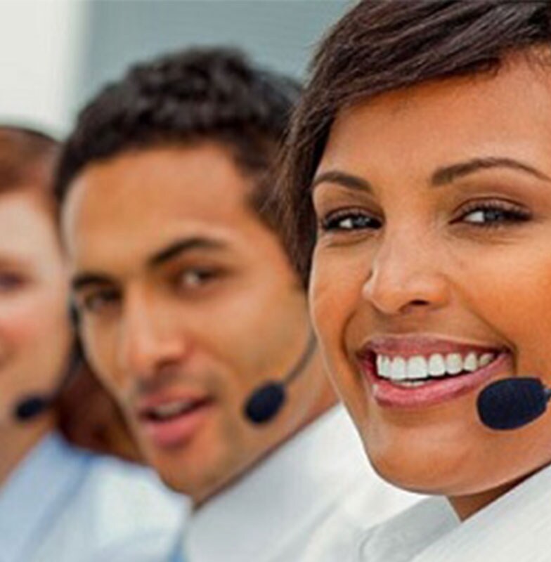 people wearing headphones looking camera 