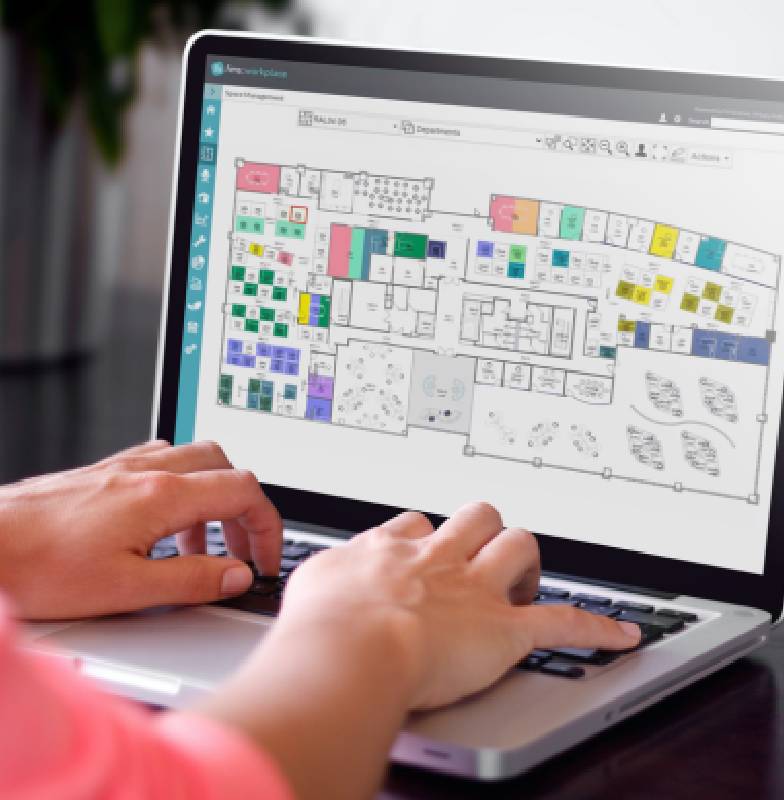 Person working on a laptop