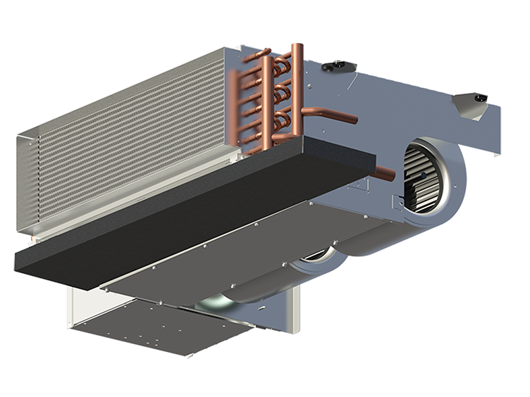 horizontal low profile fan coil