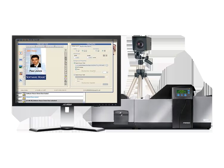 A laptop and badging solution devices