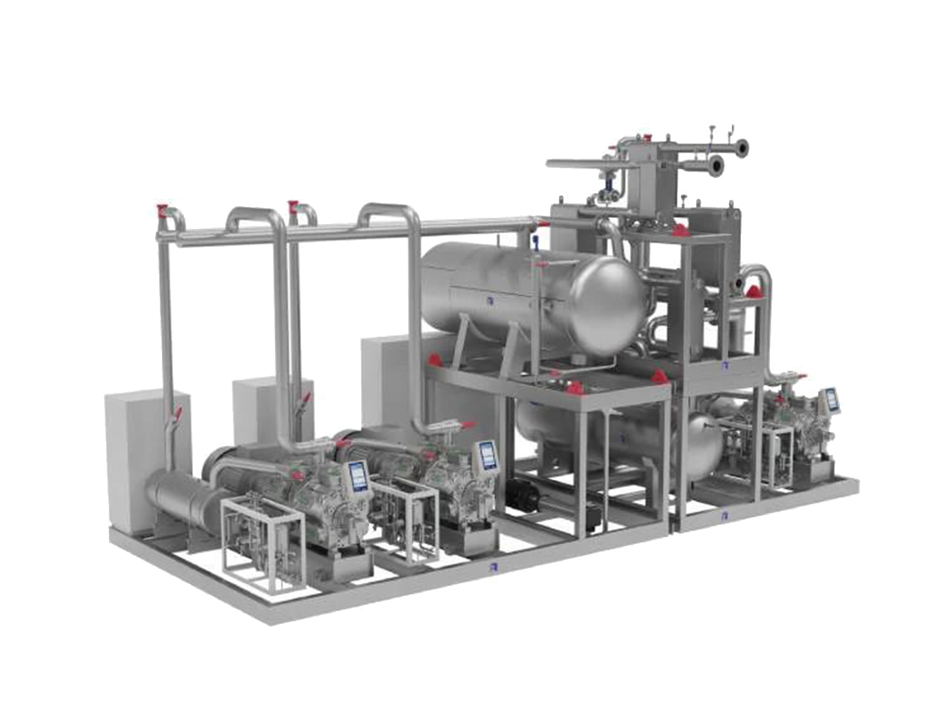 High-temperature industrial heat pump