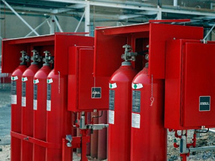 Fire fighting cylinder equipment from Ansul