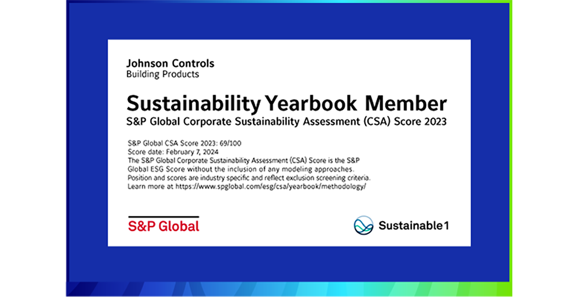 Johnson Controls Sustainability Year book details