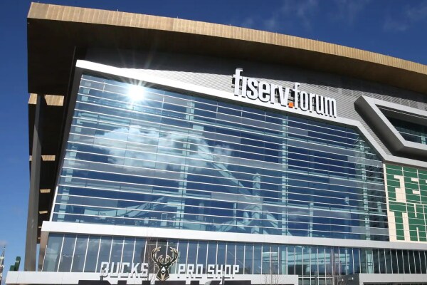 Exterior of the Fiserv Forum